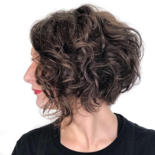 Stacked Bob For Curly Hair