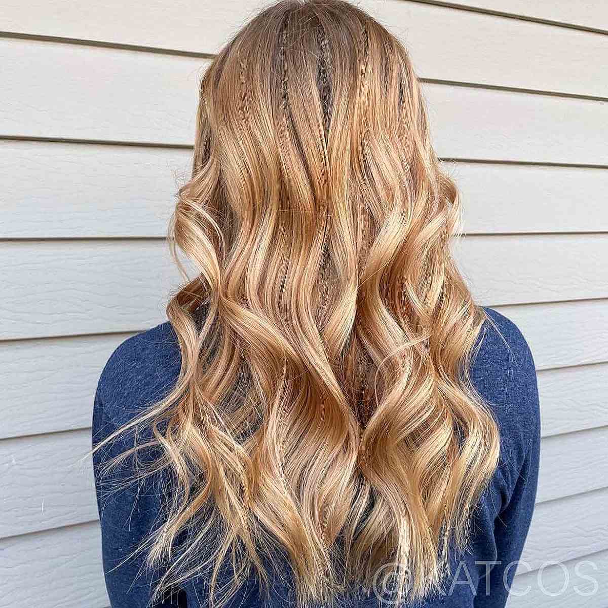 Strawberry Beach Blonde Highlighted Hair Dye