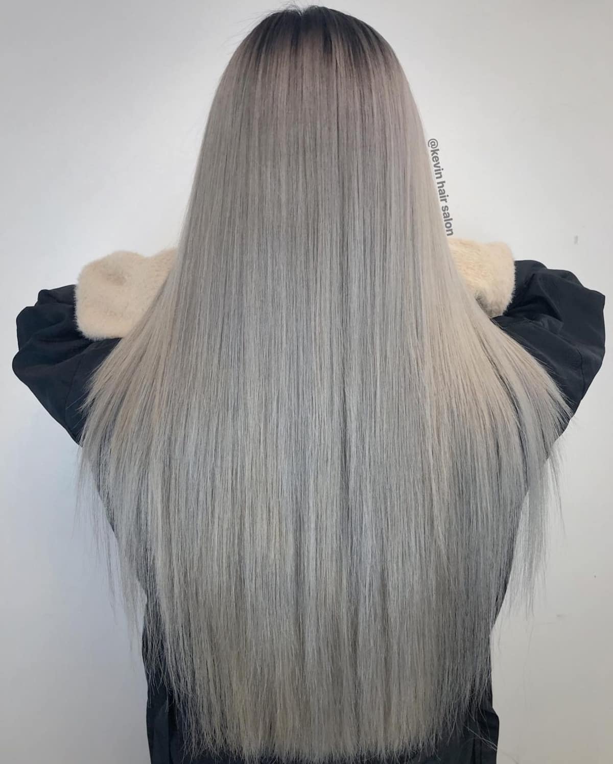 Stunning Dark Ash Blonde on Straight Hair