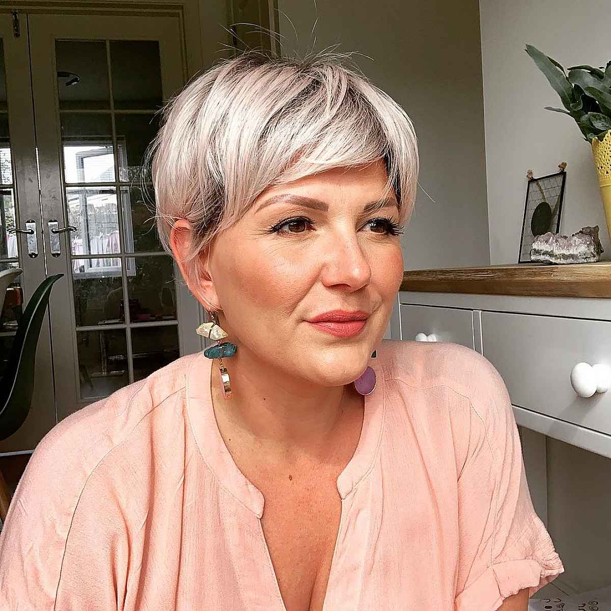 Stylish Low-Maintenance Pixie for Older Women