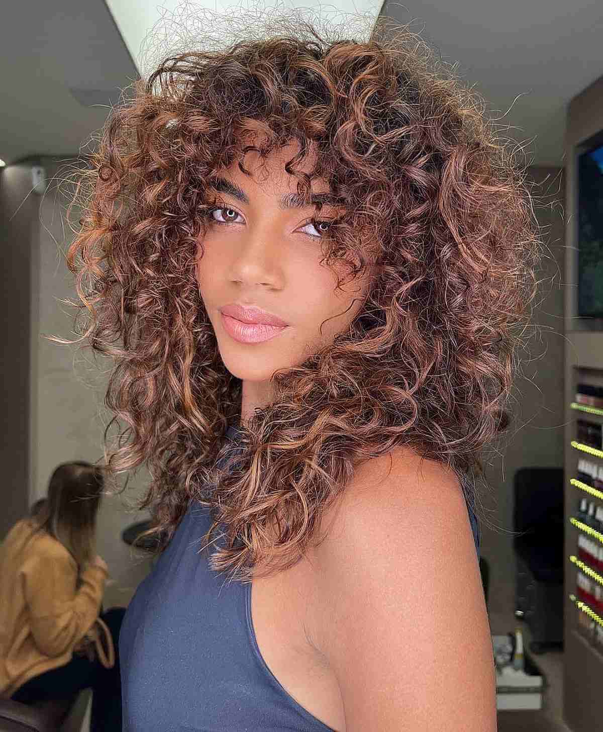 Subtle Balayage on Natural Curls