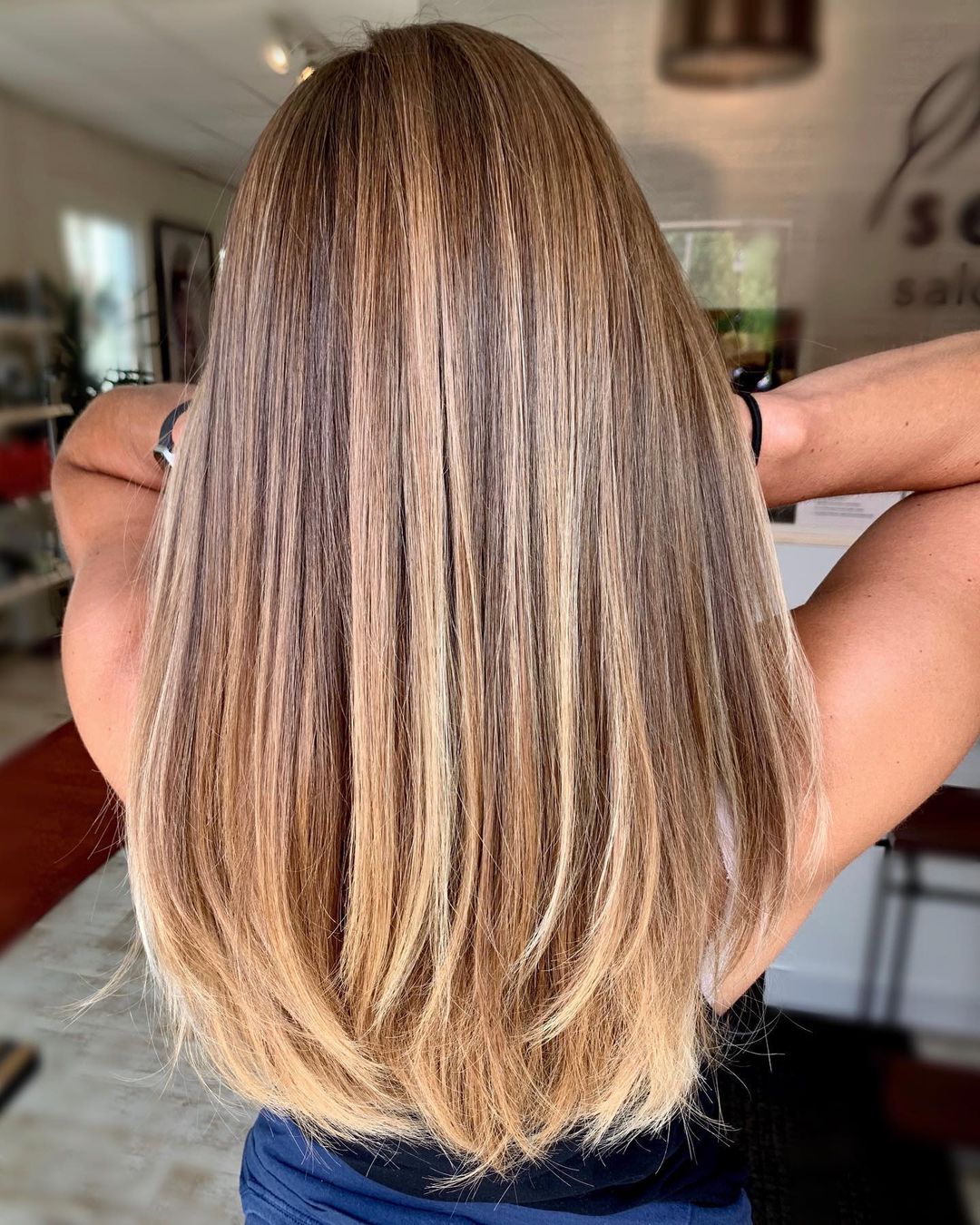 Sun-Kissed Brown Balayage