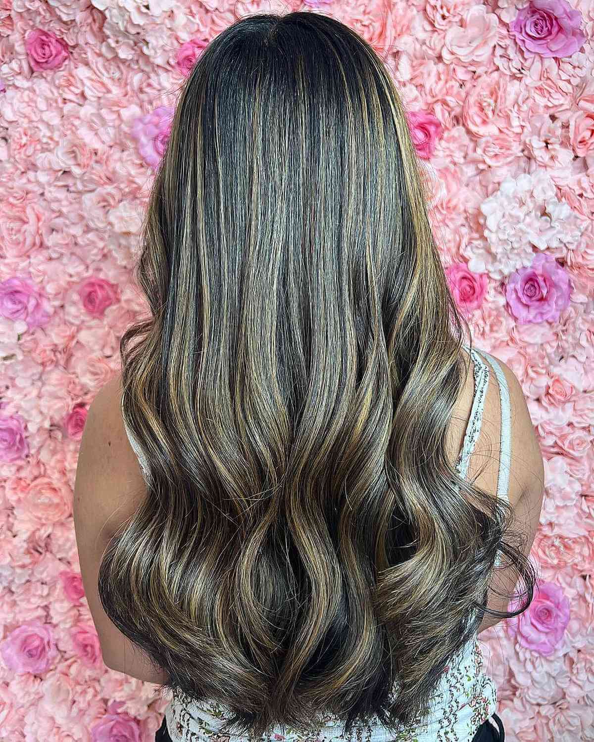 Sun-Kissed Caramel Partial Highlights