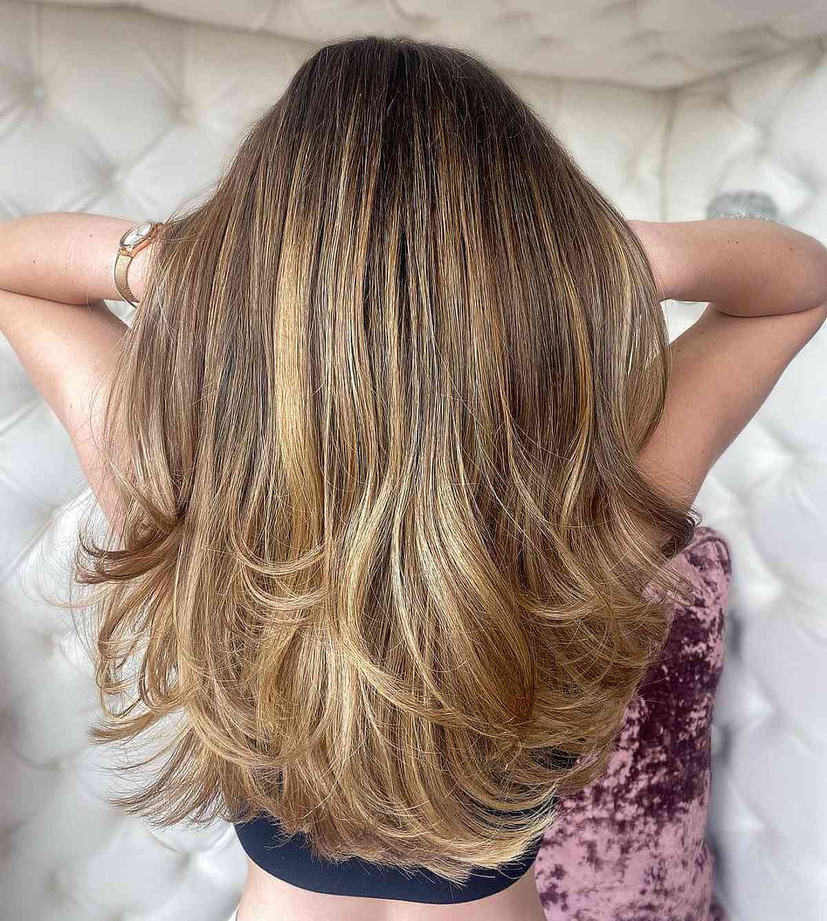 Sun-Kissed Honey Blonde Balayage