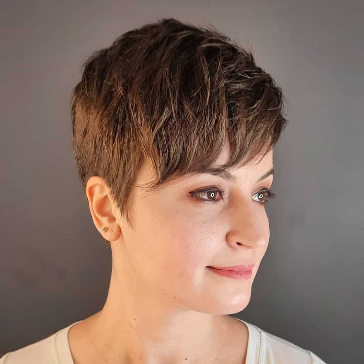 Textured Cropped Choppy Pixie