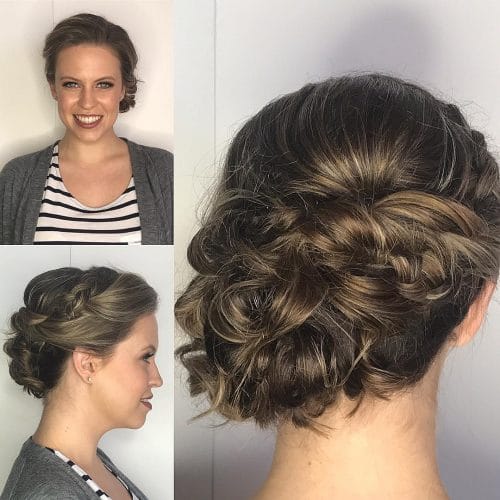 Textured Side Bun hairstyle