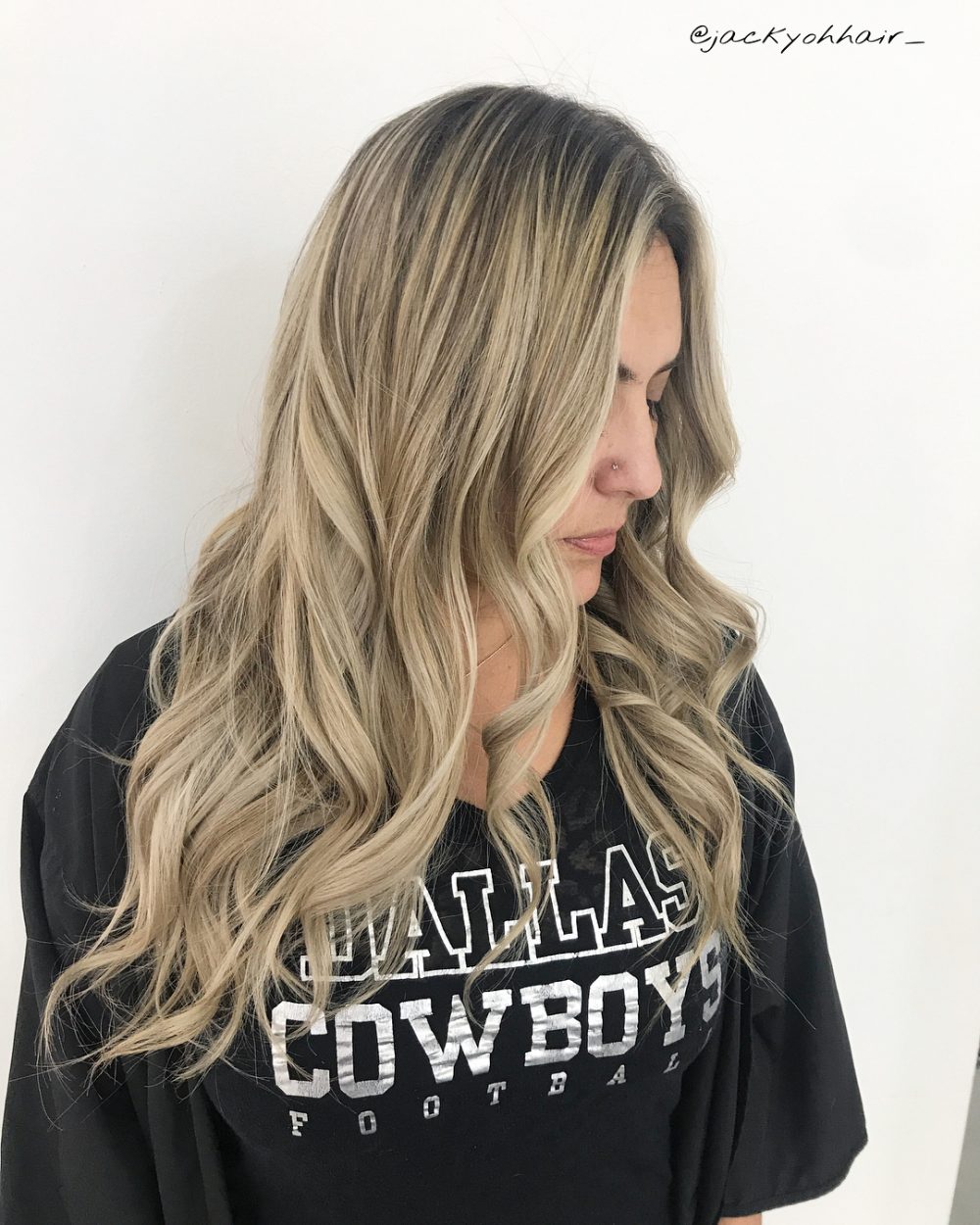 Transitional Blonde hair color