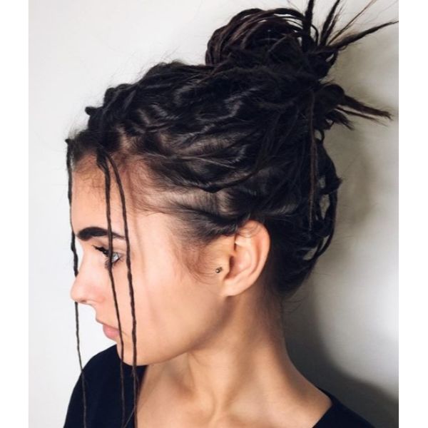 Twisted Braids Updo for Medium Hair