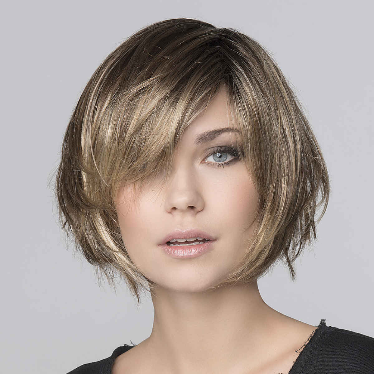 Very Short Bob with Side Bangs and Layers