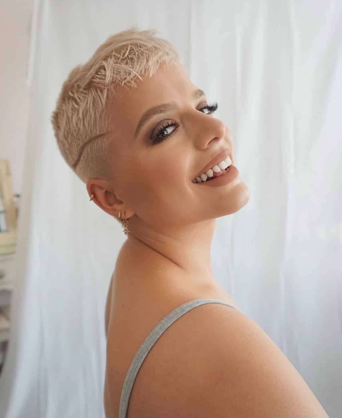 Very Short Trendy Pixie for Straight Hair
