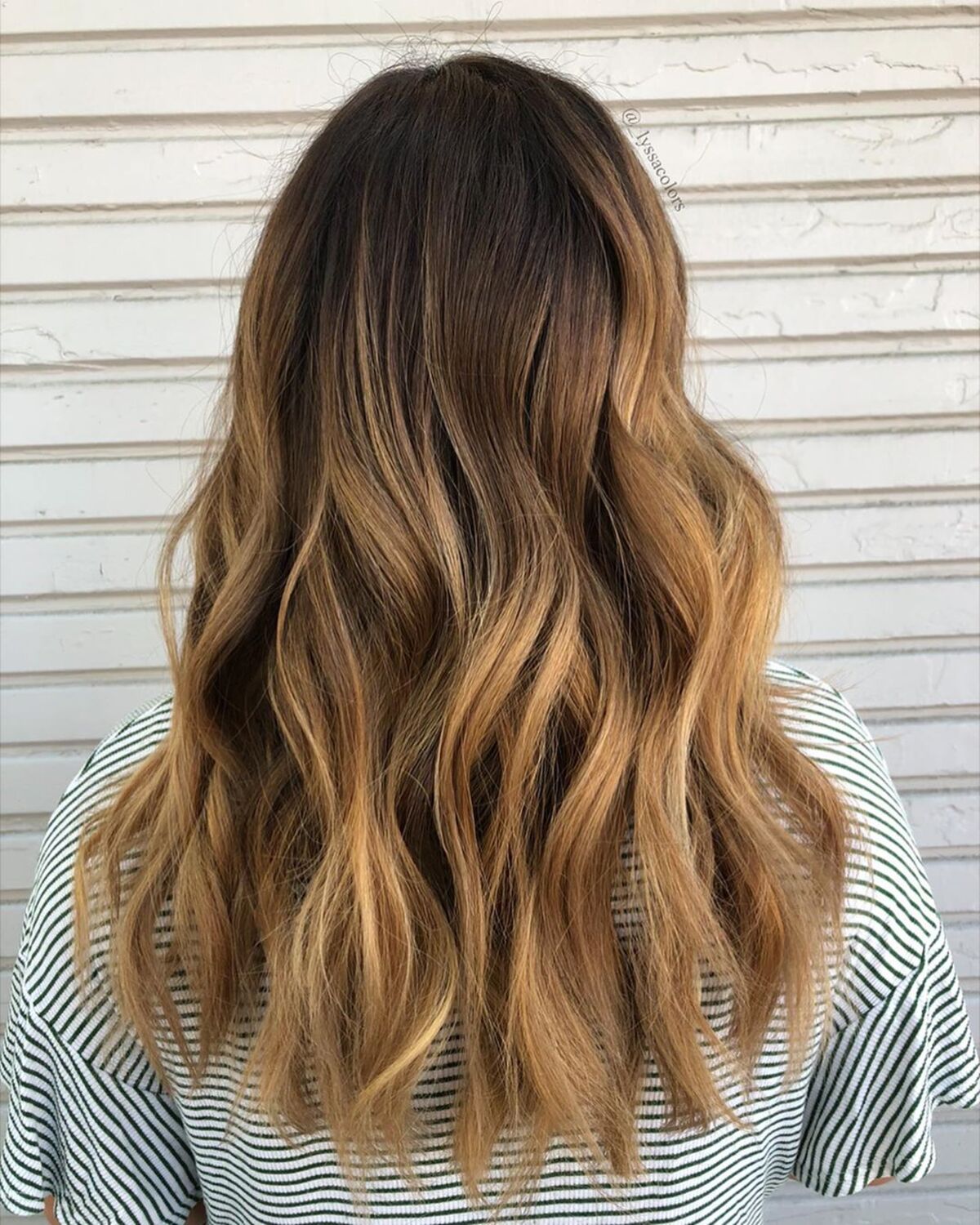 Warm Brown to Dark Blonde Ombre Hairstyle