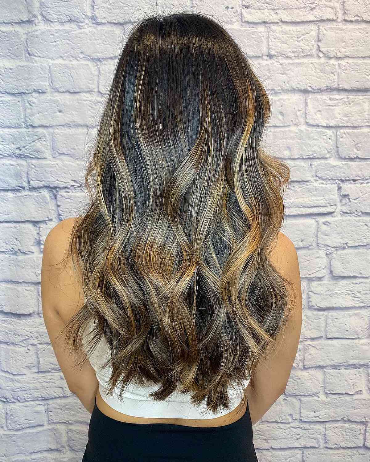 Warm Honey Partial Balayage