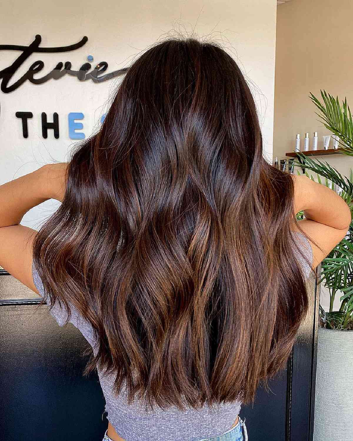 Warm Yummy Chocolate Balayage