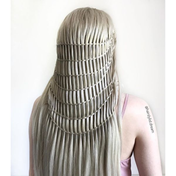 Waterfall Braids for long Hair