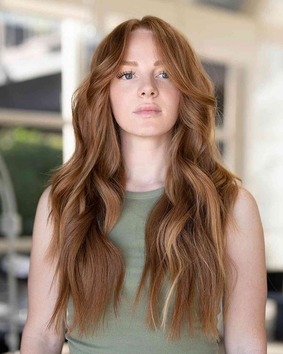 Wavy Hair with Subtle Layers for Long Hair