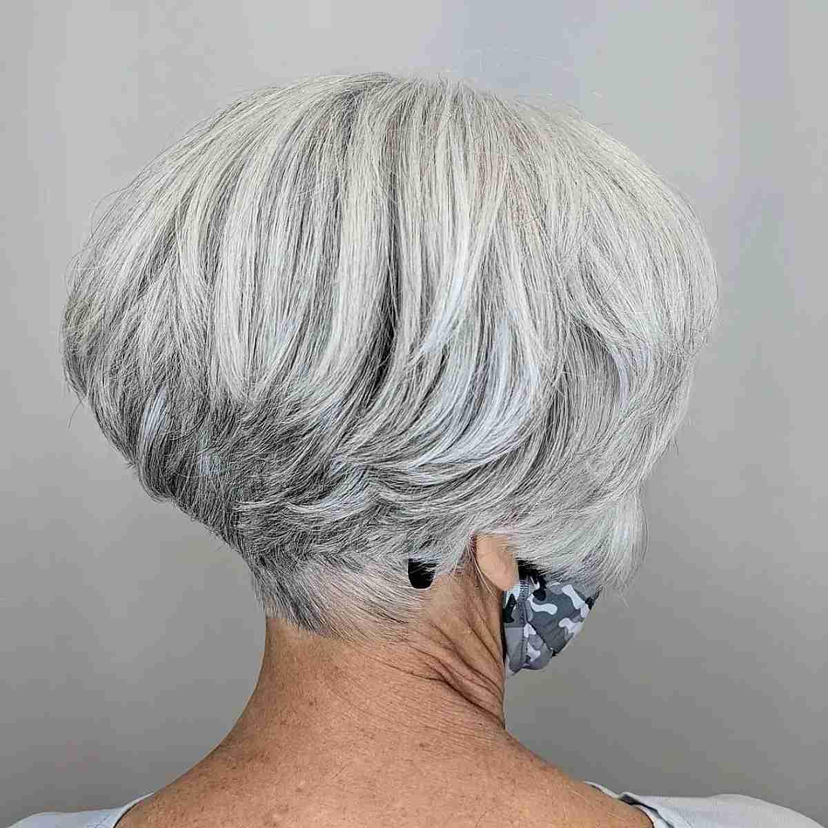 Wedge Haircuts for Women Over 70