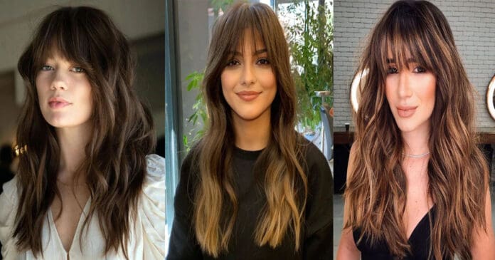 7 Trendy Examples of French Bangs