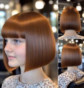 Copper Chestnut Bob Hair