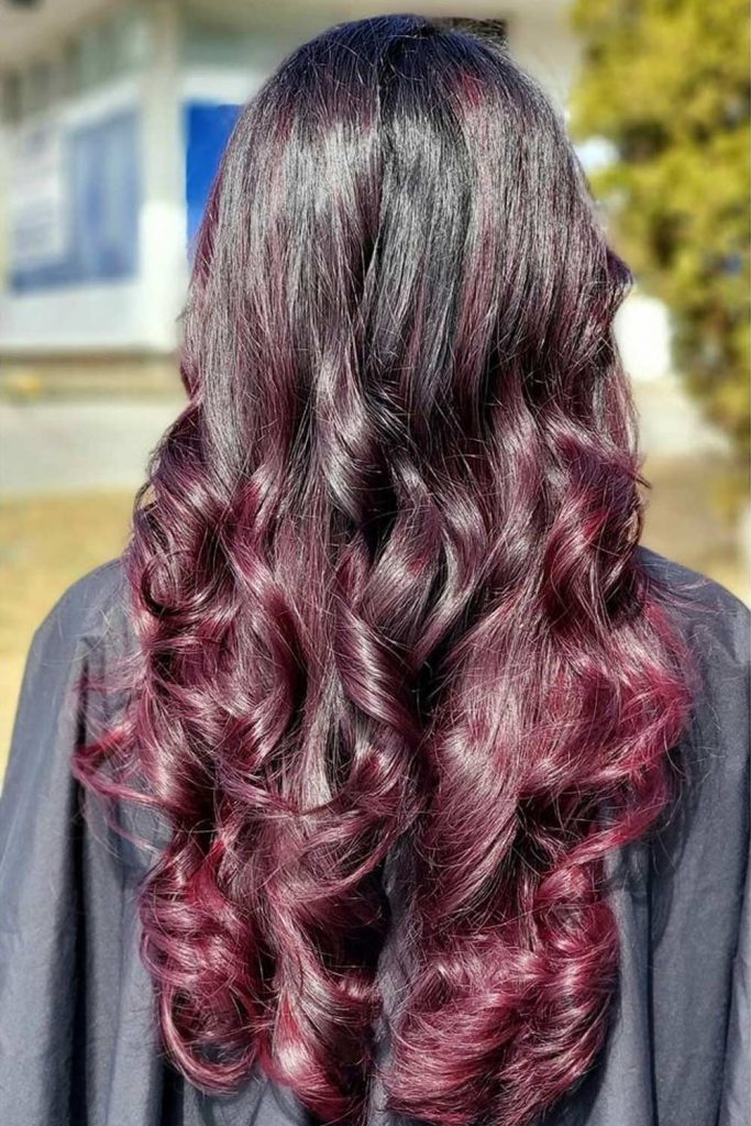 Aubergine Hair Color