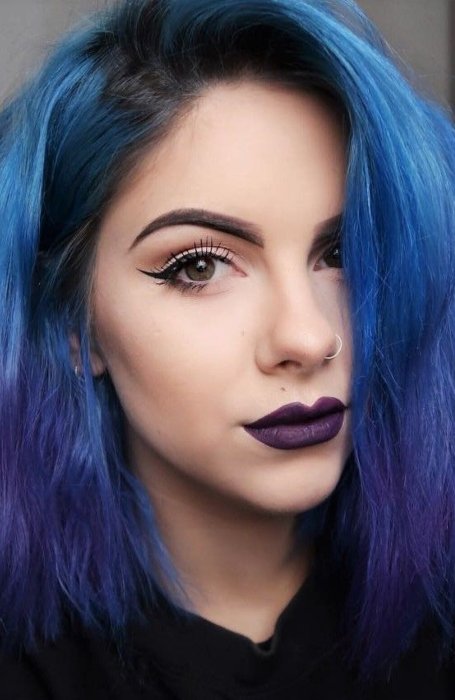 Blue Ombre Hair (1)