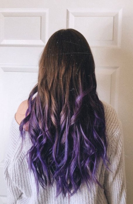 Brown Purple Ombre Hair