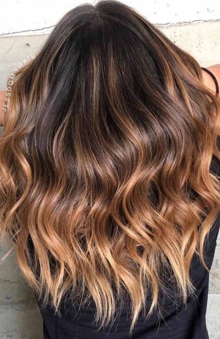 Caramel Brown Ombre Hair