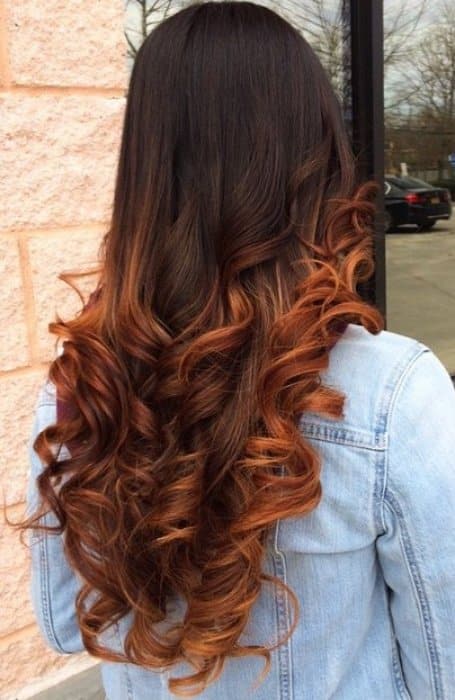 Copper Ombre Hair