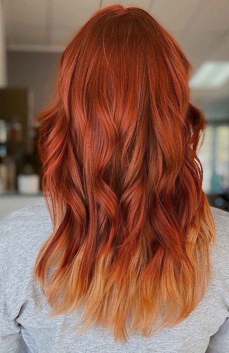 Ginger Ombre Hair