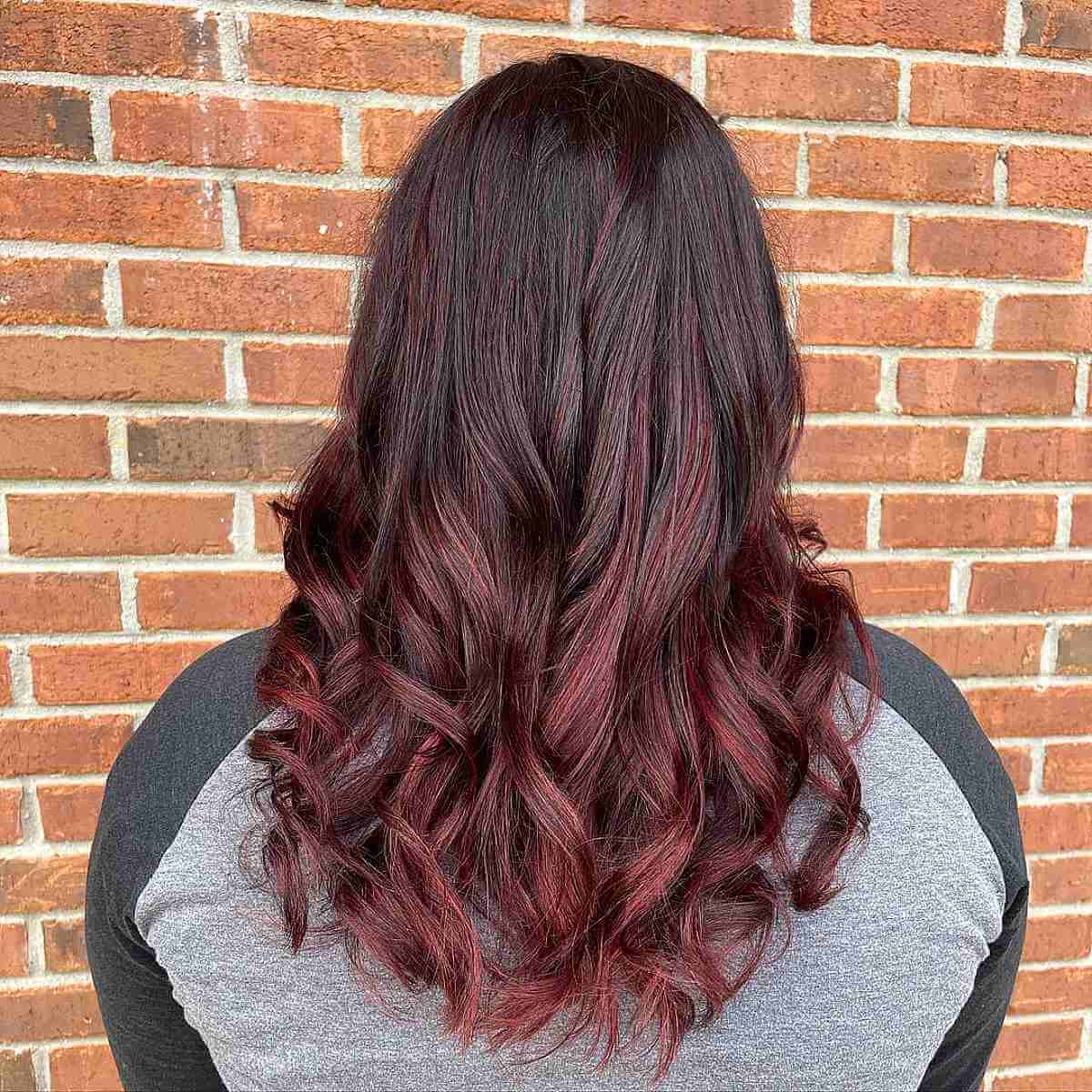 Popular Red Ombre Hair