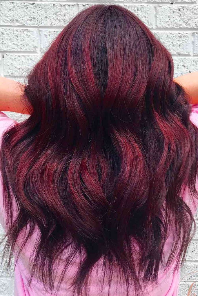 Wine Red Hair