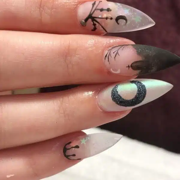 Clear-Halloween-Nails