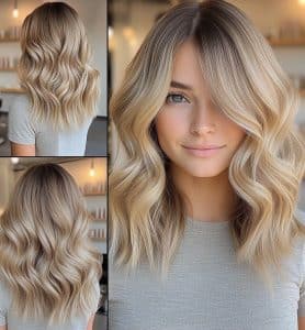 Creamy Champagne Blonde Hair