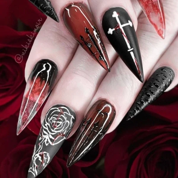 Gothic-Halloween-Nails