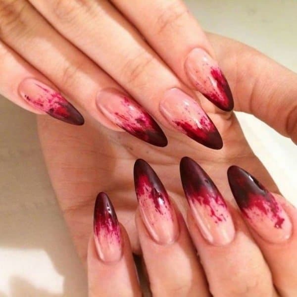 Bloody Halloween Nails