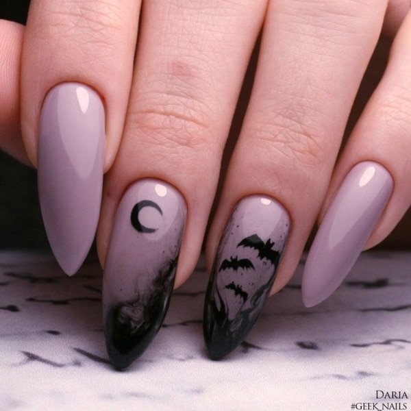 Classy Halloween Nails