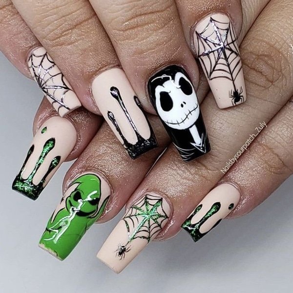 Disney Halloween Nails