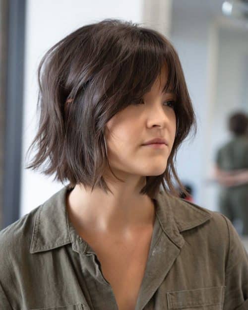 Layered Short Shag with Fringe