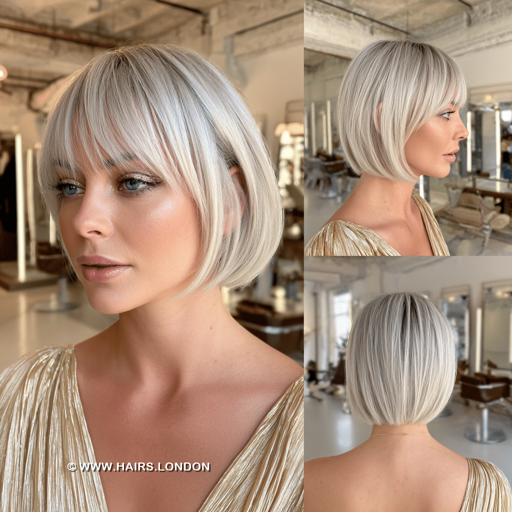 Icy Platinum Blonde Hair