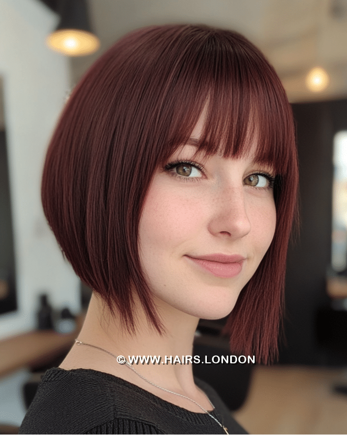 Deep Burgundy Red Hair