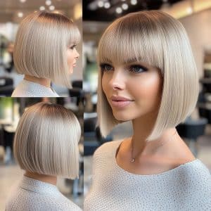 Platinum Vanilla Bob Hair