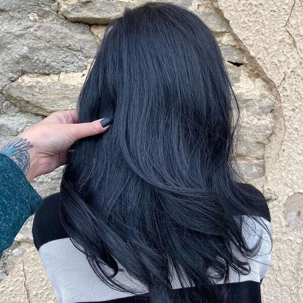 From Royal Blue to Midnight: 50 Black Blue Hair Styles
