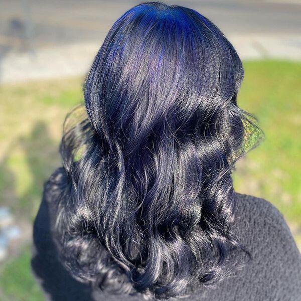 From Royal Blue to Midnight: 50 Black Blue Hair Styles