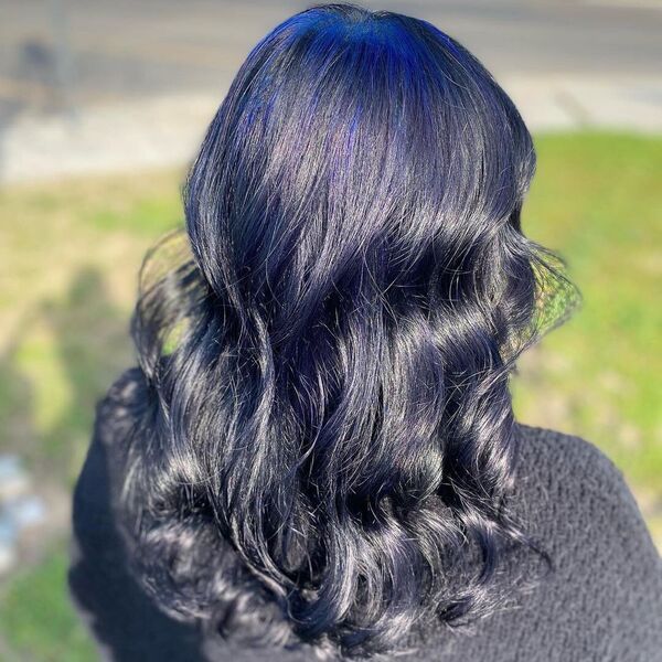 50 Black Blue Hair Color Ideas for 2024