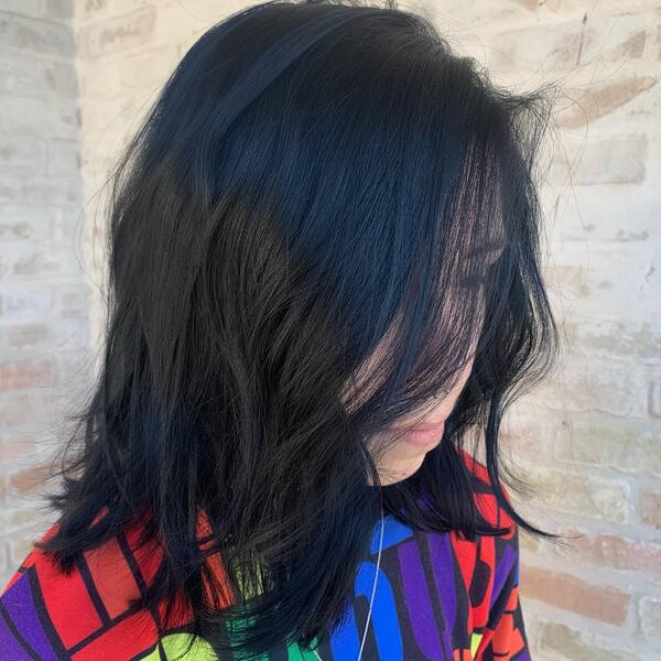 50 Black Blue Hair Color Ideas for 2024