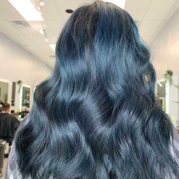 50 Black Blue Hair Color Ideas for 2023