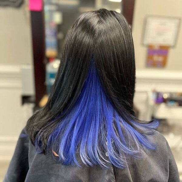 From Royal Blue to Midnight: 50 Black Blue Hair Styles