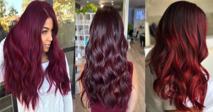 50 Burgundy Hair Color Ideas