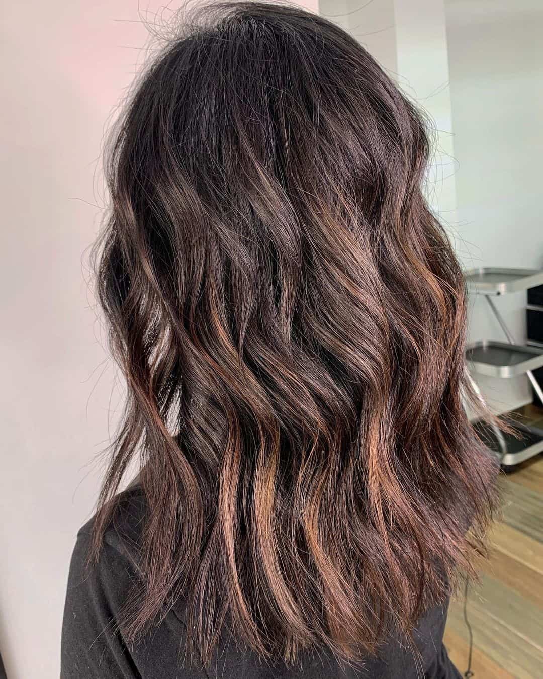 30 Balayage Highlights For Dark Hair