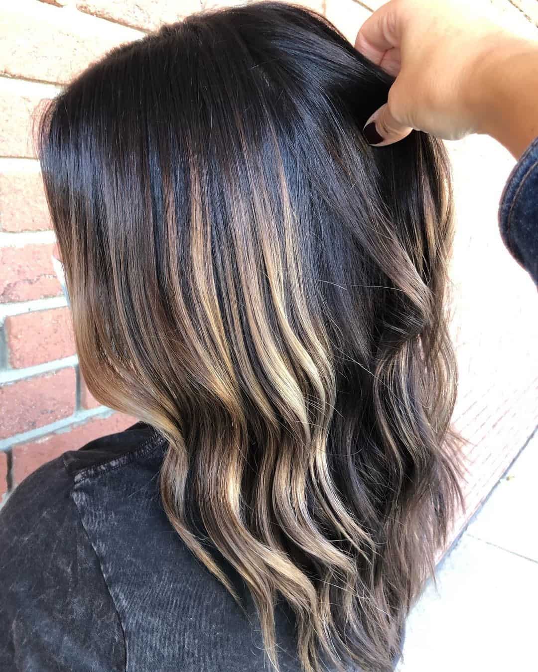 30 Balayage Highlights For Dark Hair