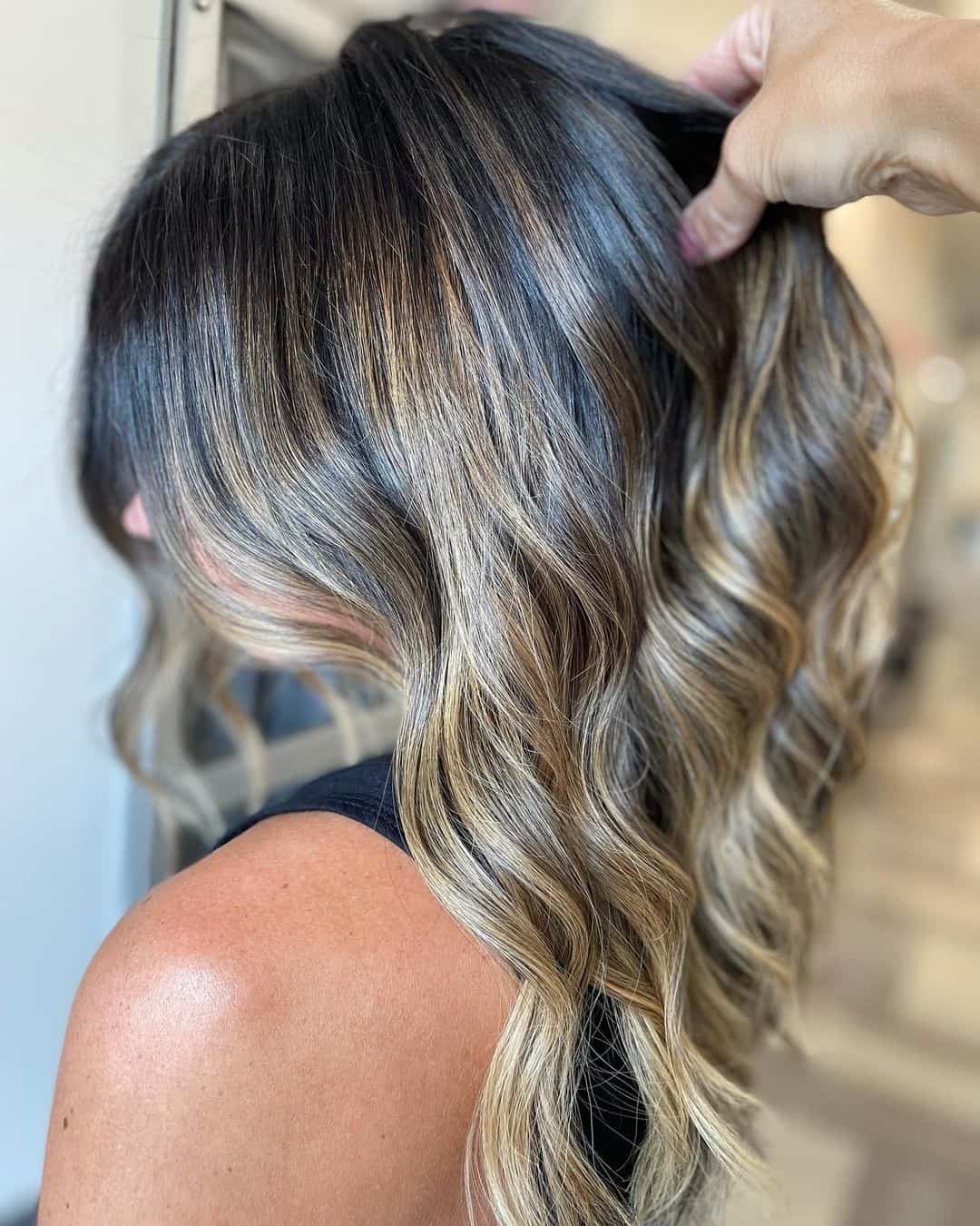 30 Balayage Highlights For Dark Hair